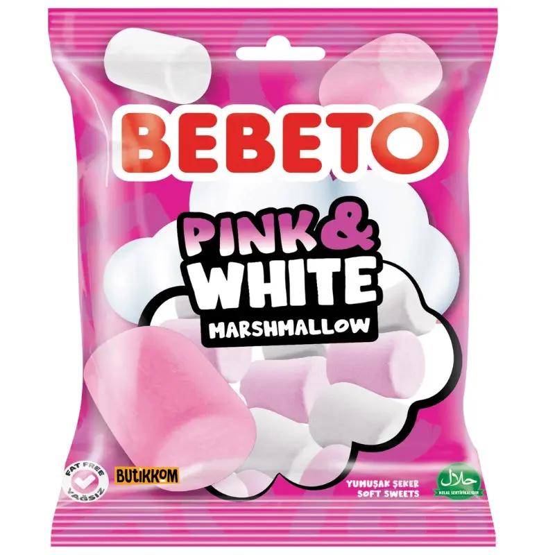 BEBETO Pink & White Marshmallow 60g BEBETO - Butikkom