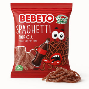 BEBETO Spagetti Sour Cola 70g BEBETO - Butikkom