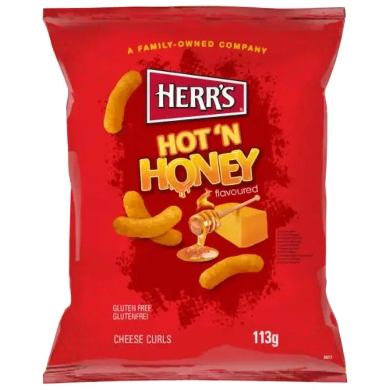 Herr's Cheese Curls Hot n Honey 113g Herr´s - Butikkom