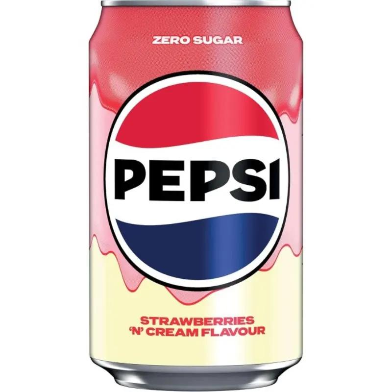 Pepsi Strawberries 'N' Cream 33cl Pepsi - Butikkom