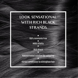 Vatika Hennapulver Rich Black 60g Vatika - Butikkom