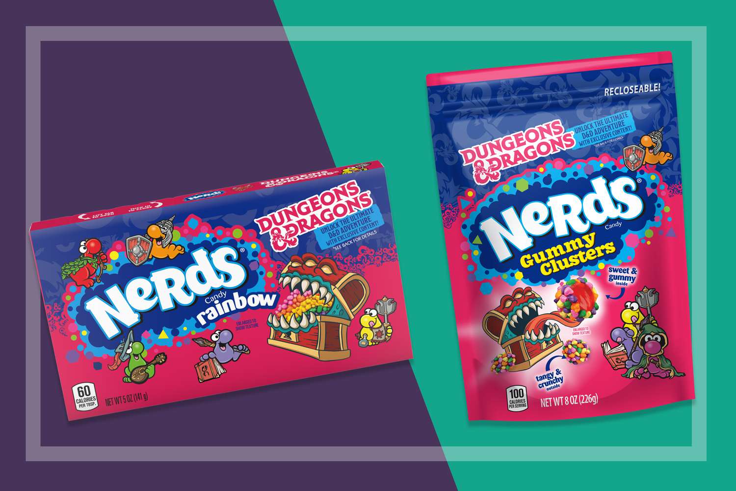 Nerds godis – färgglada och krispiga amerikanska godiskorn