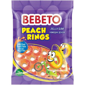 BEBETO Ferskenringe 80g