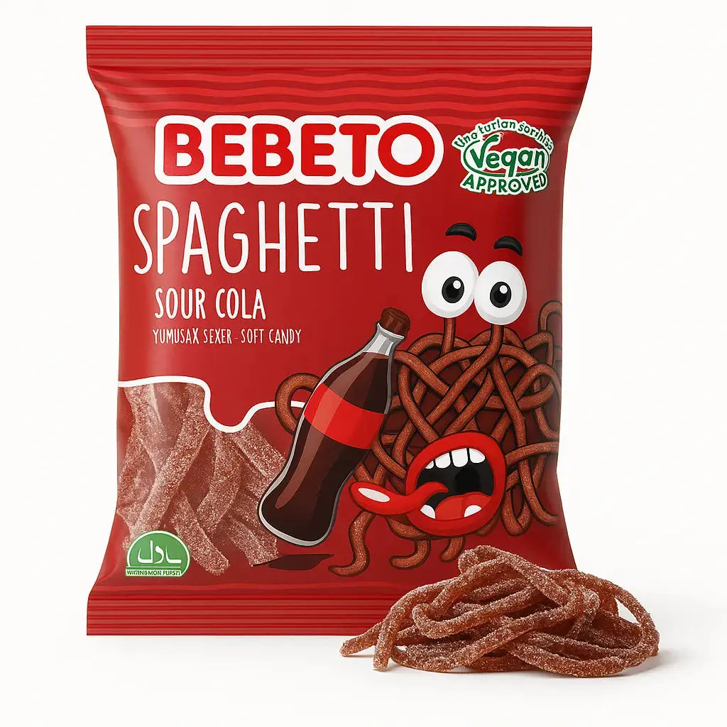 BEBETO Spagetti Sour Cola 70g BEBETO - Butikkom