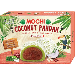 Bamboo House Mochi Kokos Pandan Rød Bønne 180g