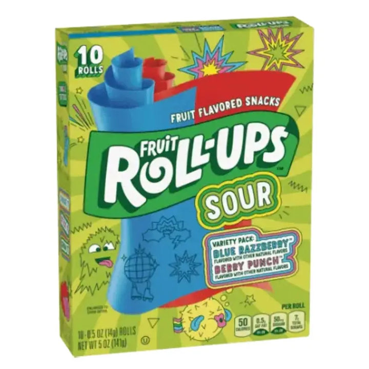 Fruit Roll-Ups Sour 10-pack Betty Crocker - Butikkom