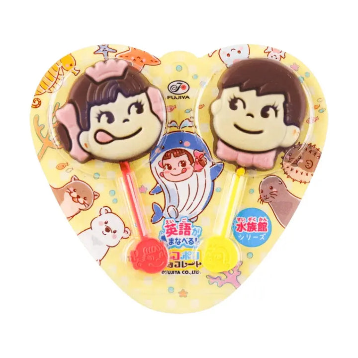 Fujiya Peko Poko Chocolate Lollipop 24g Pocky - Butikkom