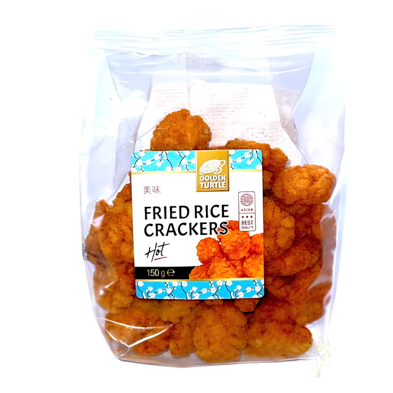 GOLDEN TURTLE Fried Rice Crackers Hot 150g