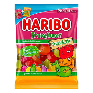 Haribo Fruktilurer Frugt &amp; Bær 80g