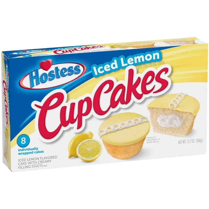 Hostess Cupcakes Iced Lemon 360g Hostess - Butikkom