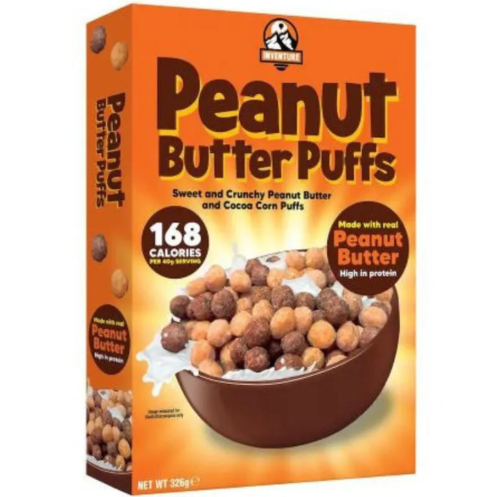 Inventure Peanut Butter Puffs 326g Inventure - Butikkom