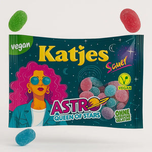 Katjes Astro Queen of Stars Sauer 175g Katjes - Butikkom