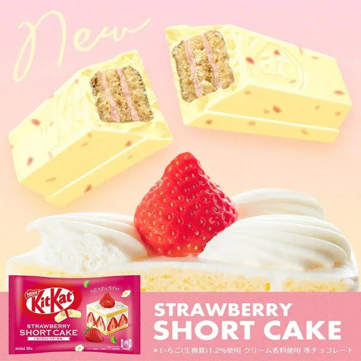 KitKat Mini Strawberry Short Cake 116g Nestlé - Butikkom