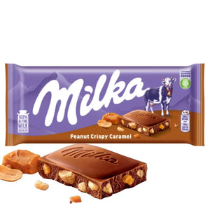 Milka Peanut Crispy Caramel 90g