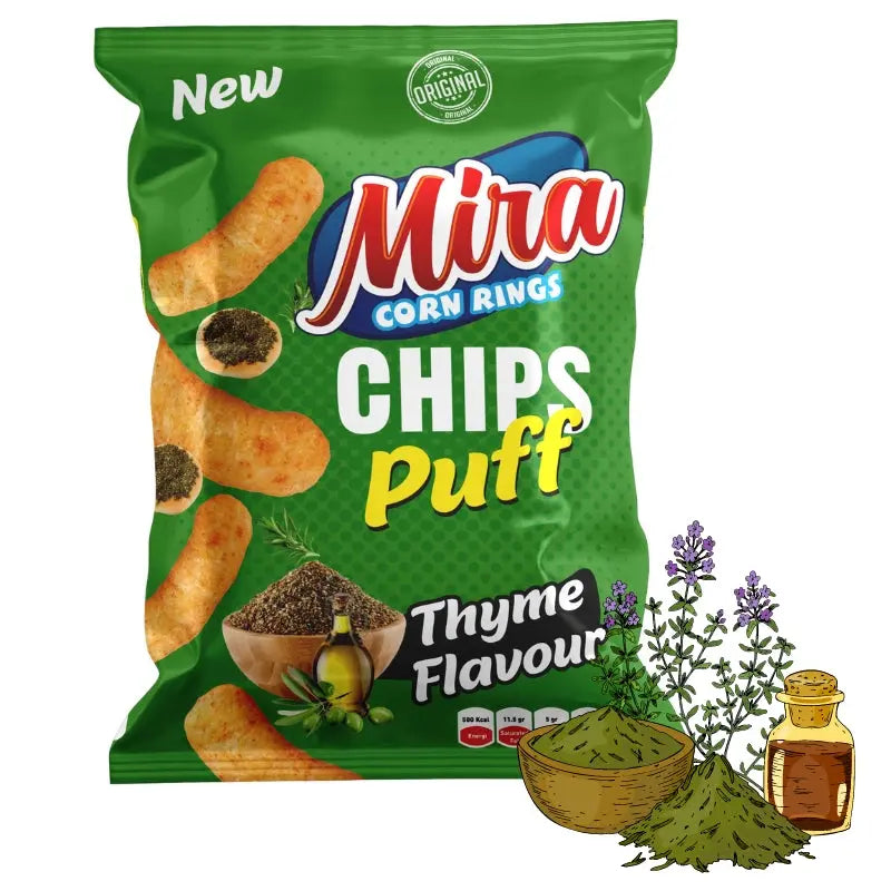 Mira Chips Puff Thyme 60g Mira - Butikkom