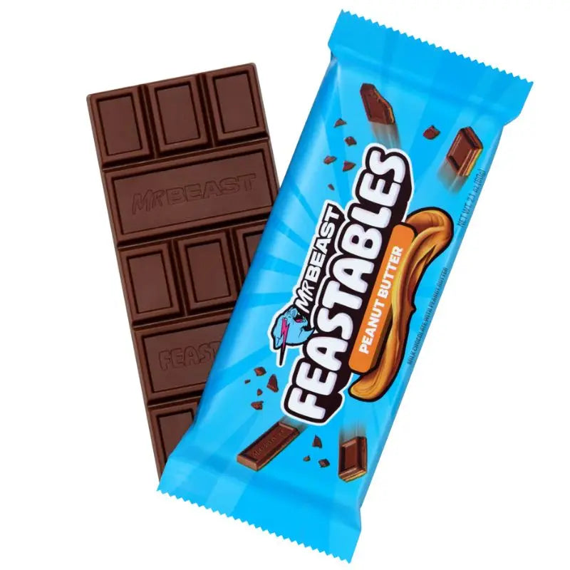 MrBeast Feastables Peanut Butter 60g MrBeast - Butikkom