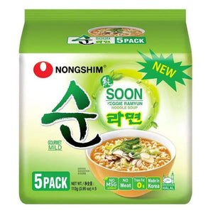 Nongshim Soon Veggie 5 stk x 112g