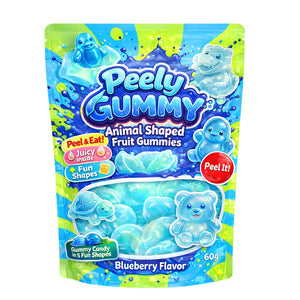 Peely Gummy dyreformede Blåbær 60g