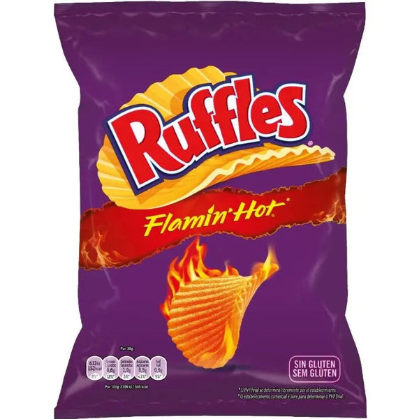 Ruffles Flamin'Hot 75g SPANIEN Ruffles - Butikkom
