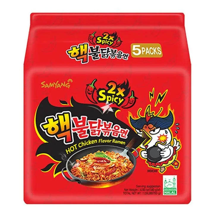 Samyang Hot Chicken Ramen 2x Spicy 140g x 5st Samyang - Butikkom