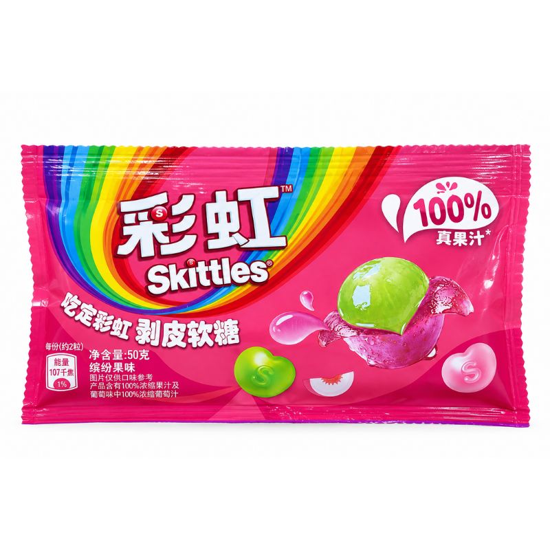 Skittles Peelable Soft Candy 1st x 50g