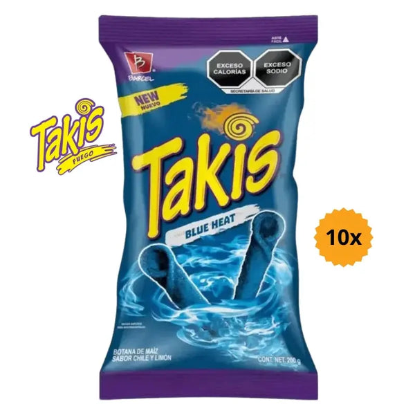 Takis Blue Heat 10st x 65g Butikkom - Butikkom