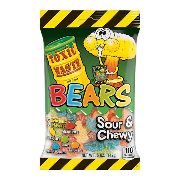 Toxic Waste Sour Gummy Bears 142g Toxic Waste - Butikkom