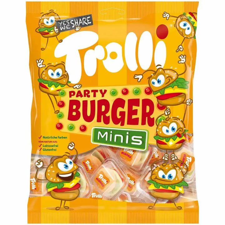 Trolli Party Burger Minis 17x10g Trolli - Butikkom