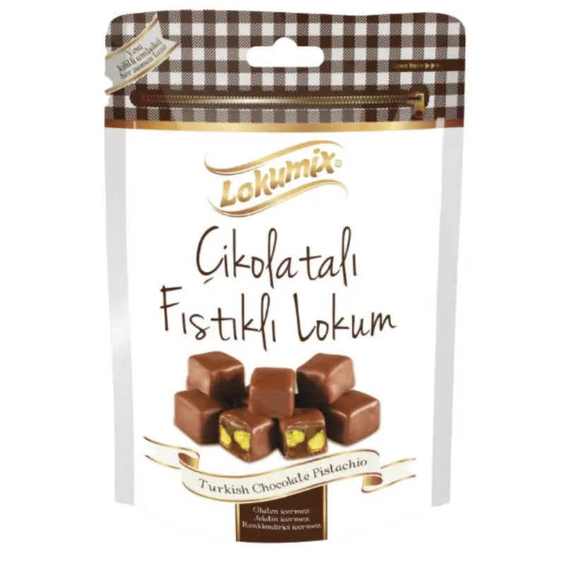 Turkish delight Chocolate & Pistachios 170g Lokumix - Butikkom