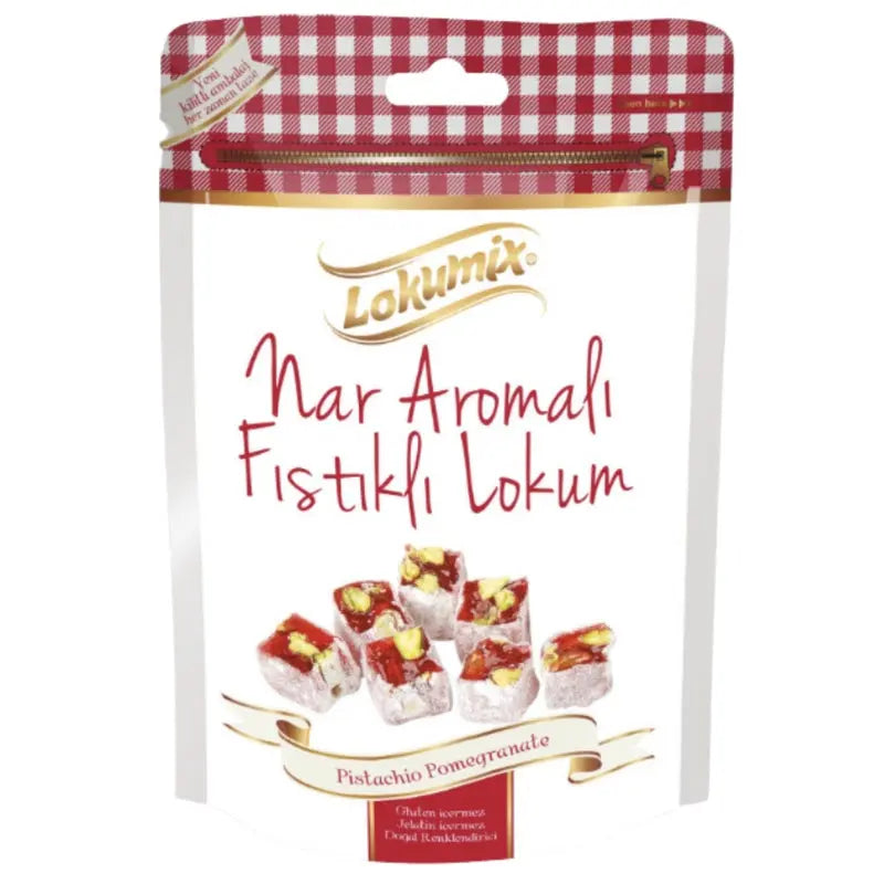 Turkish delight Pomegranate & Pistachios 170g Lokumix - Butikkom