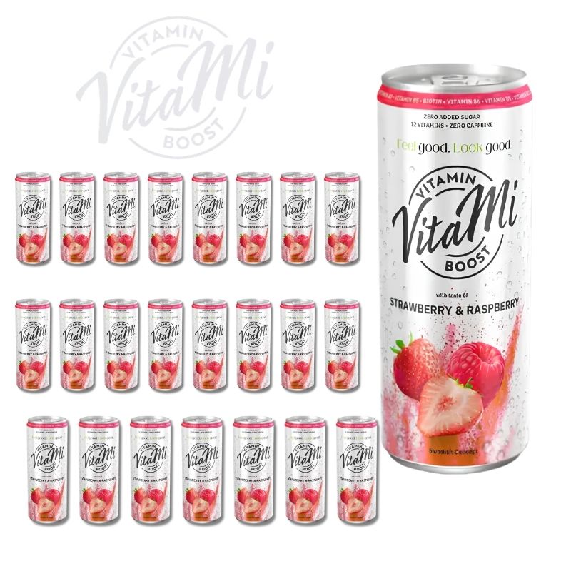 Vitami Strawberry & Raspberry 24 st x 330ml