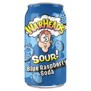 Warheads Sour Blue Raspberry Soda 355ml