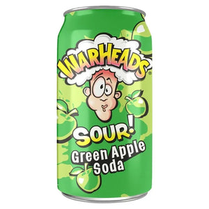 Warheads Sour Grøn Æble Sodavand 355ml