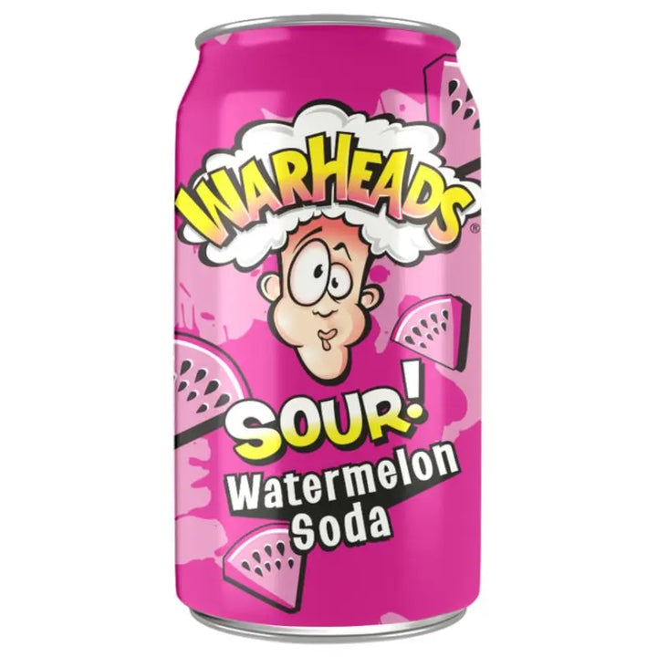 Warheads Sour Watermelon Soda 3st x 355ml Warheads - Butikkom