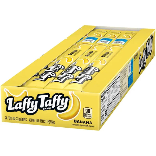 Wonka Laffy Taffy Rope Banana 24st x 23g Wonka - Butikkom