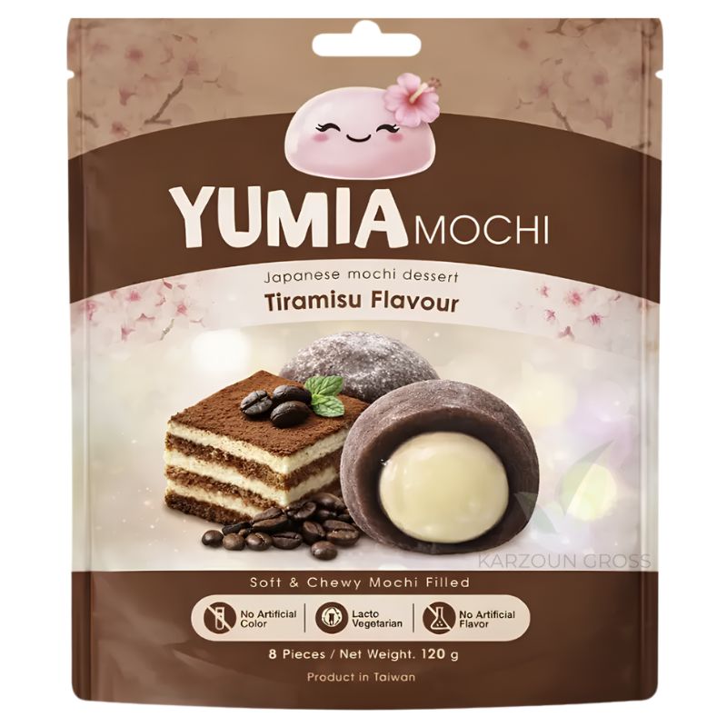 YUMIA Mochi Tiramisu Chocolate 120g