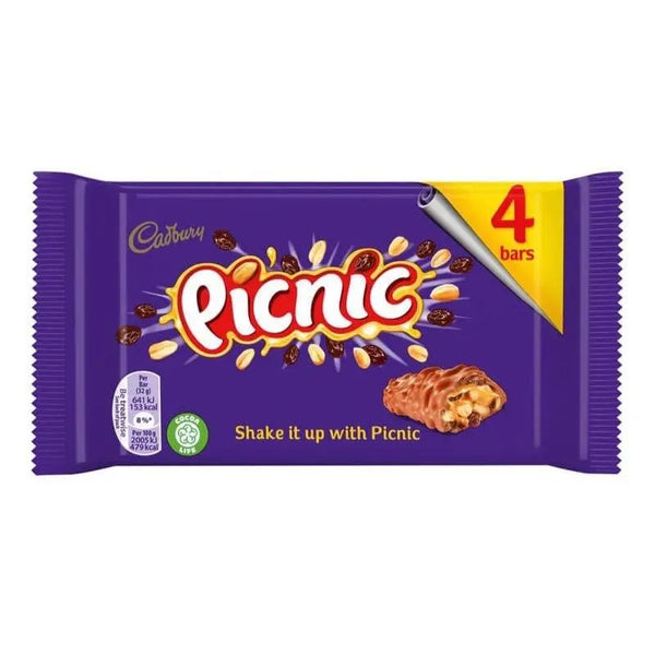 Cadbury Picnic 4 Pack 128g Cadbury - Butikkom