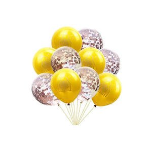 Eid Mubarak balloner med konfetti, 10 stk