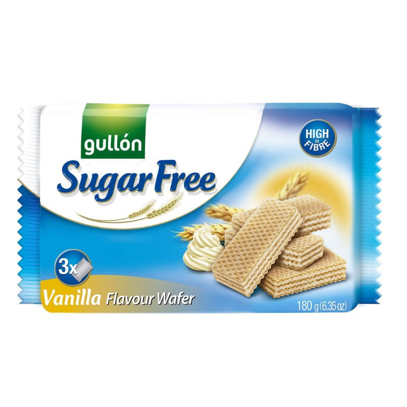 Gullón Sockerfria Vaniljwafers 180g Gullón - Butikkom