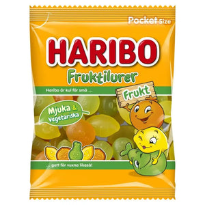 Haribo Fruktilurer Frugt 80g 