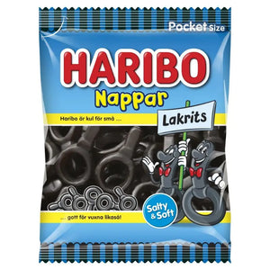 Haribo Nappar lakrids 80g 