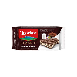 Loacker kakao og mælk 45 g