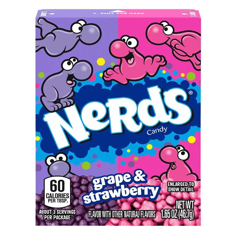 Nerds Grape & Strawberry 46g Nerds - Butikkom