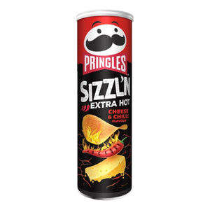 Pringles Sizzl'n Extra Hot Cheese &amp; Chili 180g