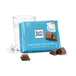 Ritter Sport Alpine Mjölkchoklad 100g Ritter Sport - Butikkom