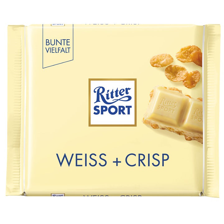 Ritter Sport White + Crisp 100g Ritter Sport - Butikkom