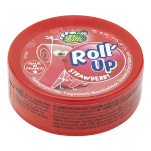 Roll-up jordbær tyggegummi 