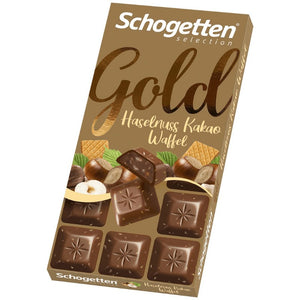 Schogetten guld hasselnødde kage vaffel 100g
