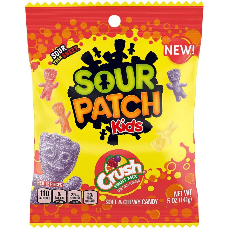 Sour Patch Kids Crush Fruit Mix 141g Sour Patch Kids - Butikkom