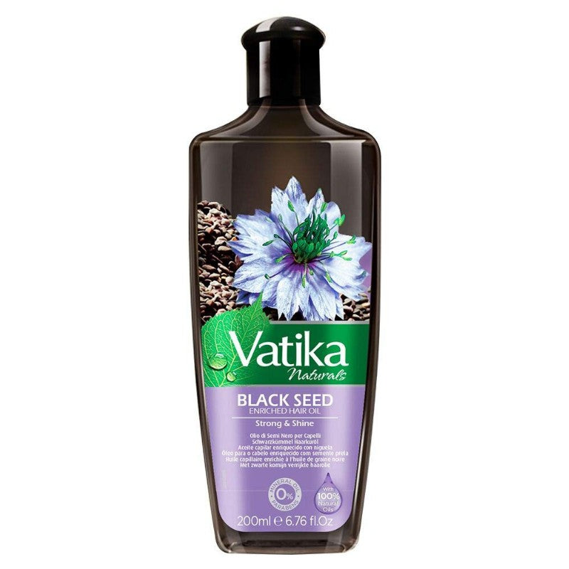 Svart Frö Hårolja, 200ml Vatika - Butikkom